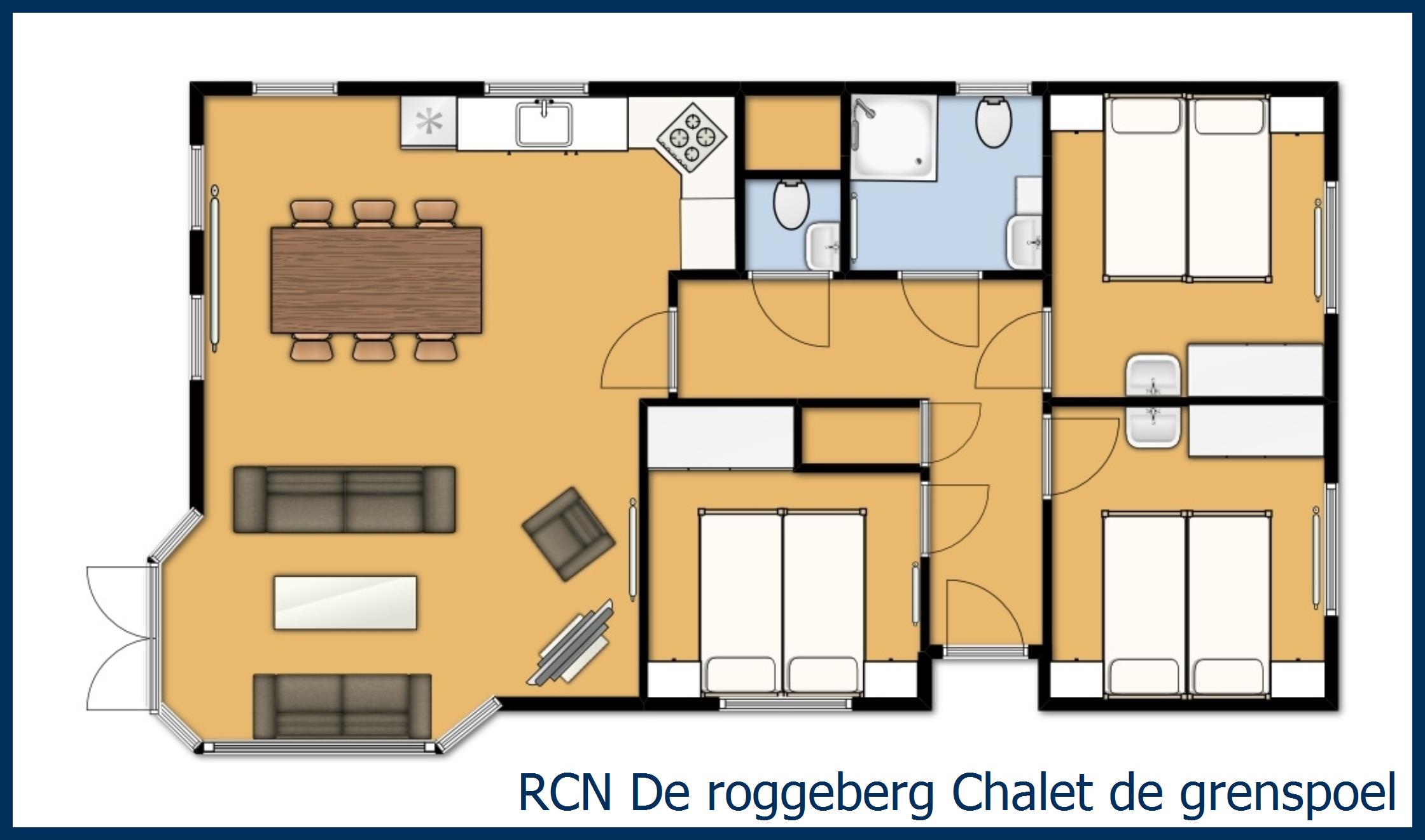Chalet de grenspoel at De Roggeberg