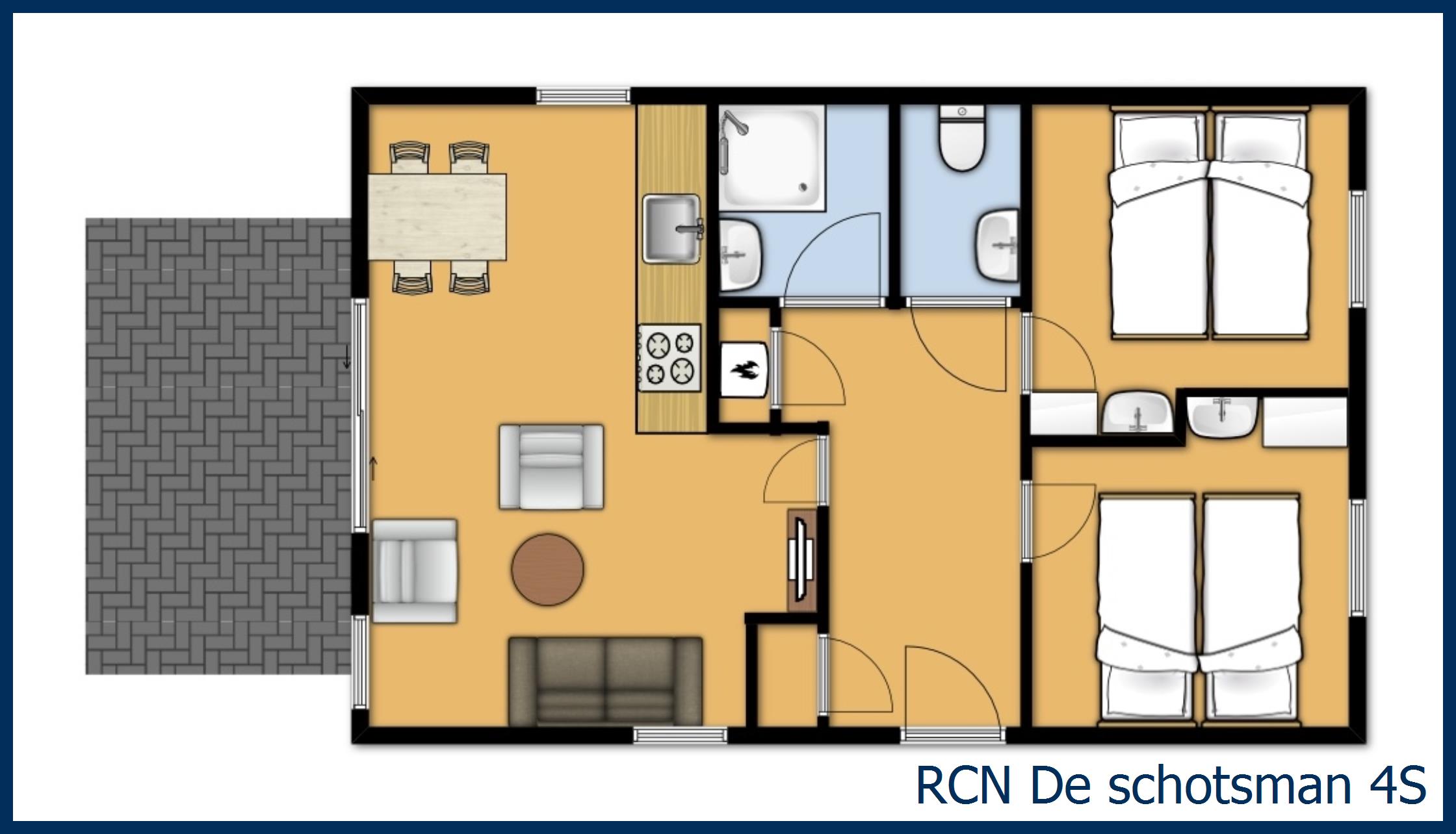Apartment de caisson 4S at De Schotsman