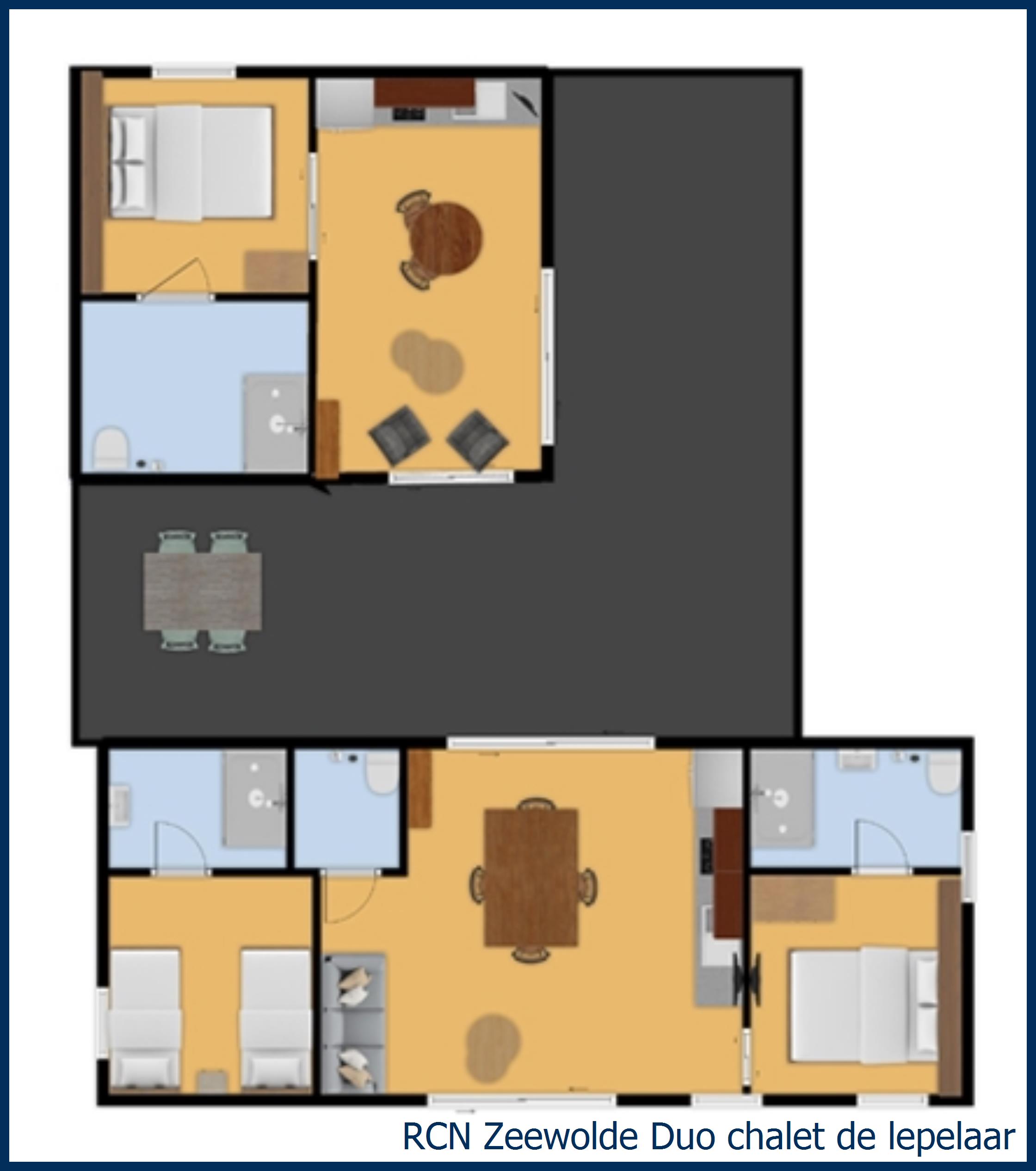 Chalet Duo  de lepelaar at Zeewolde