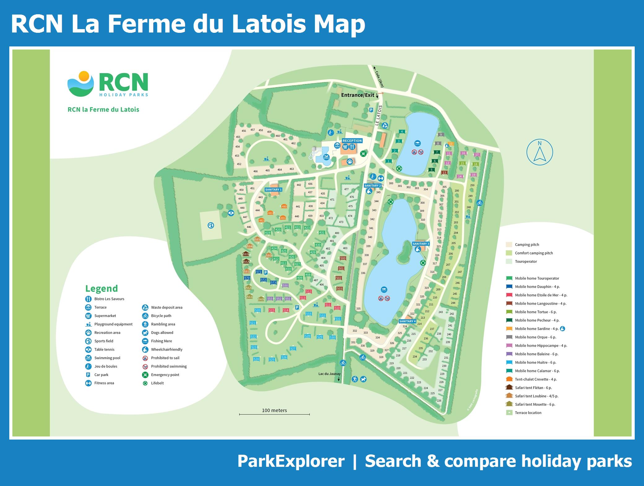 Map RCN La Ferme du Latois