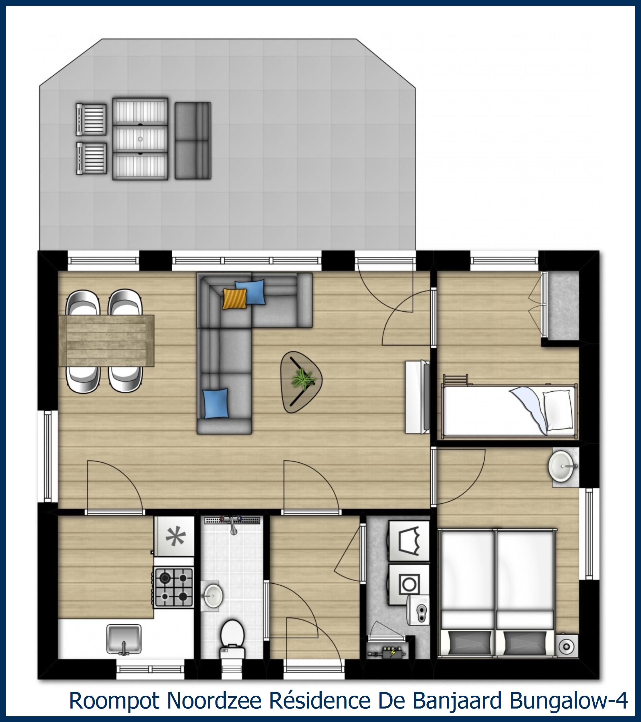 Bungalow 4 at Noordzee Résidence De Banjaard