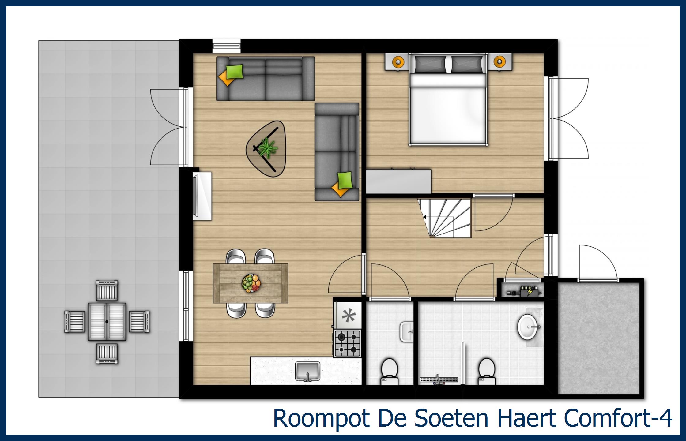 Bungalow Comfort-4 at De Soeten Haert