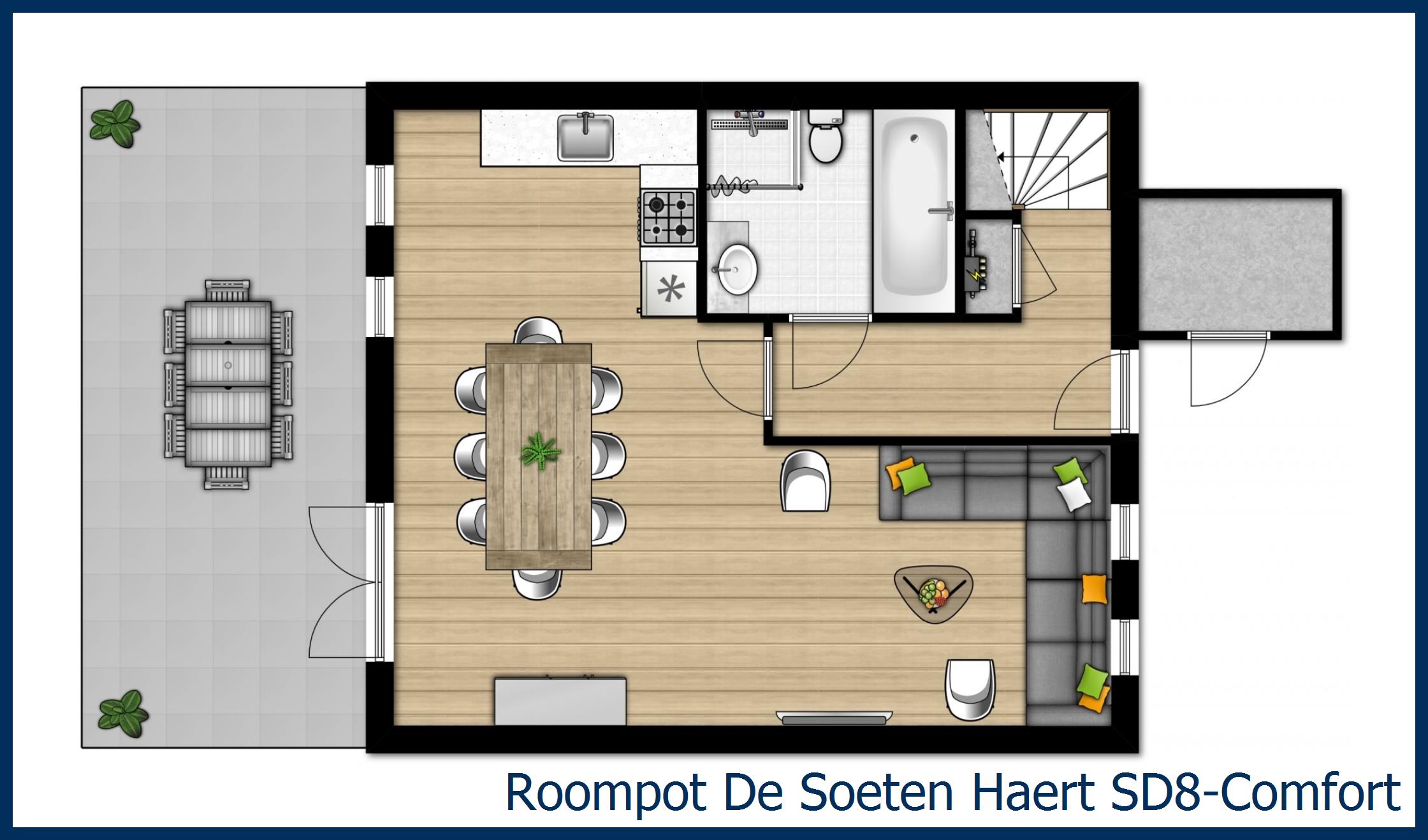 Bungalow SD8-Comfort at De Soeten Haert