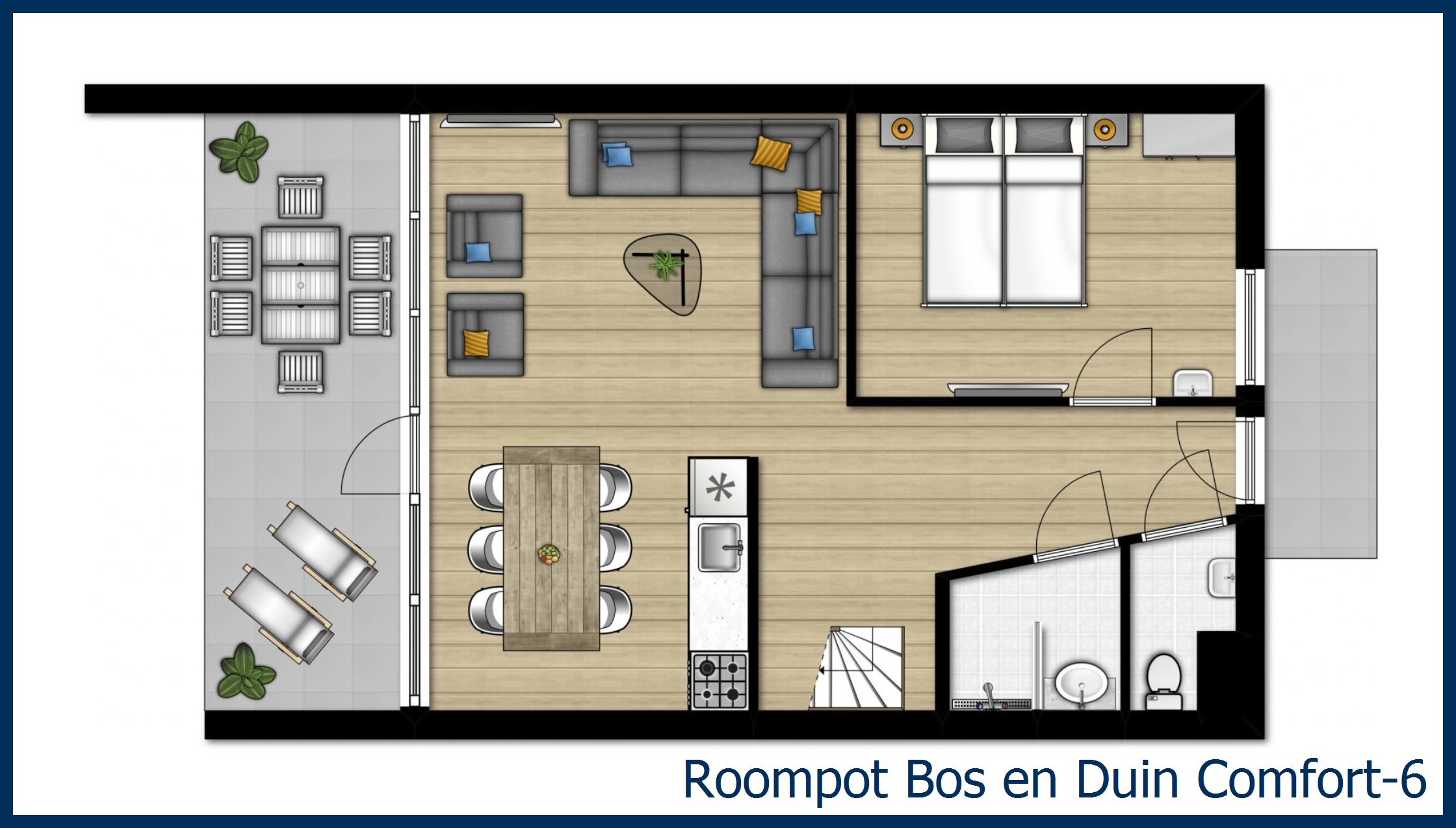 Bungalow Comfort-6 at Bos en Duin