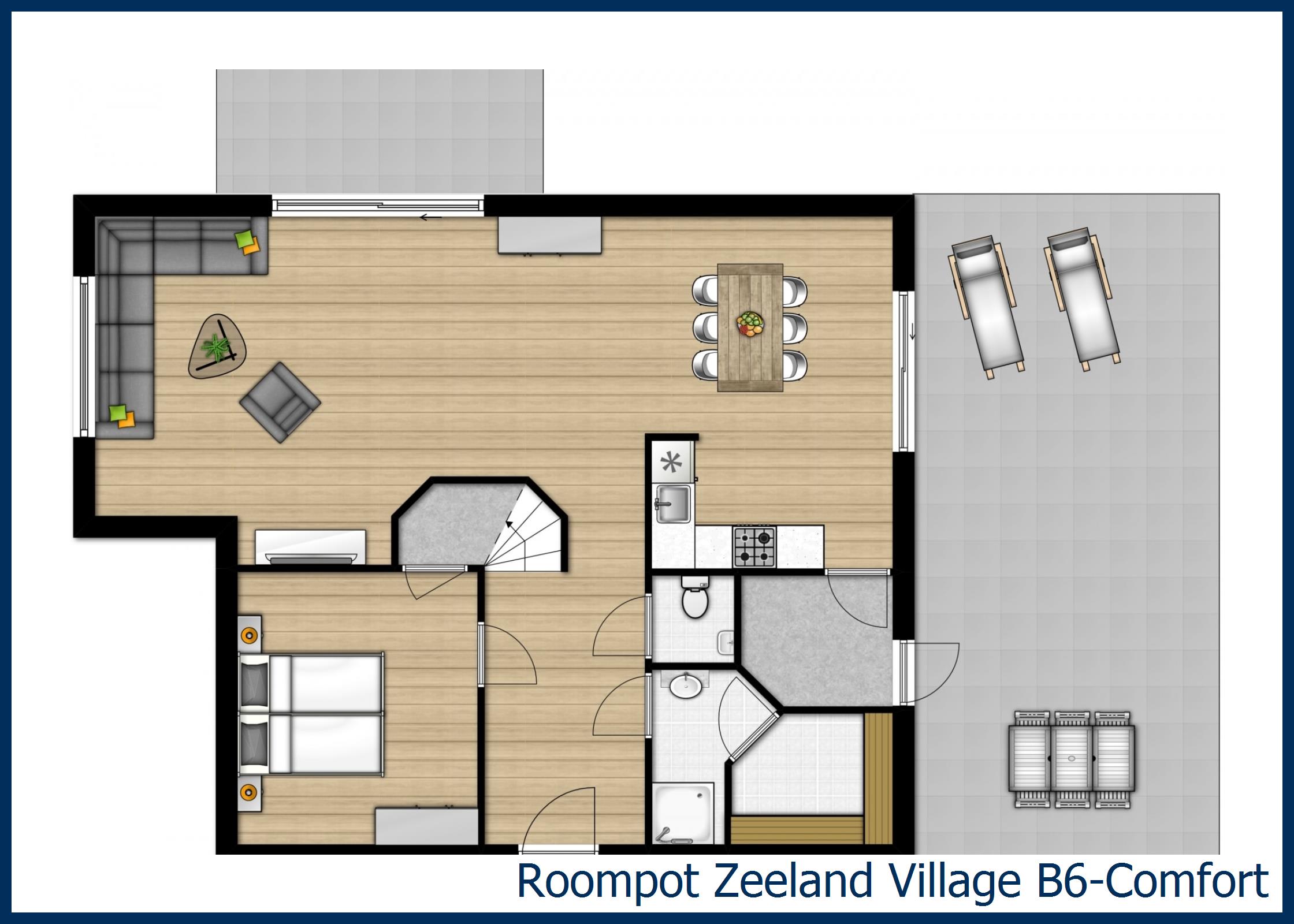 Bungalow B6-Comfort at Zeeland Village