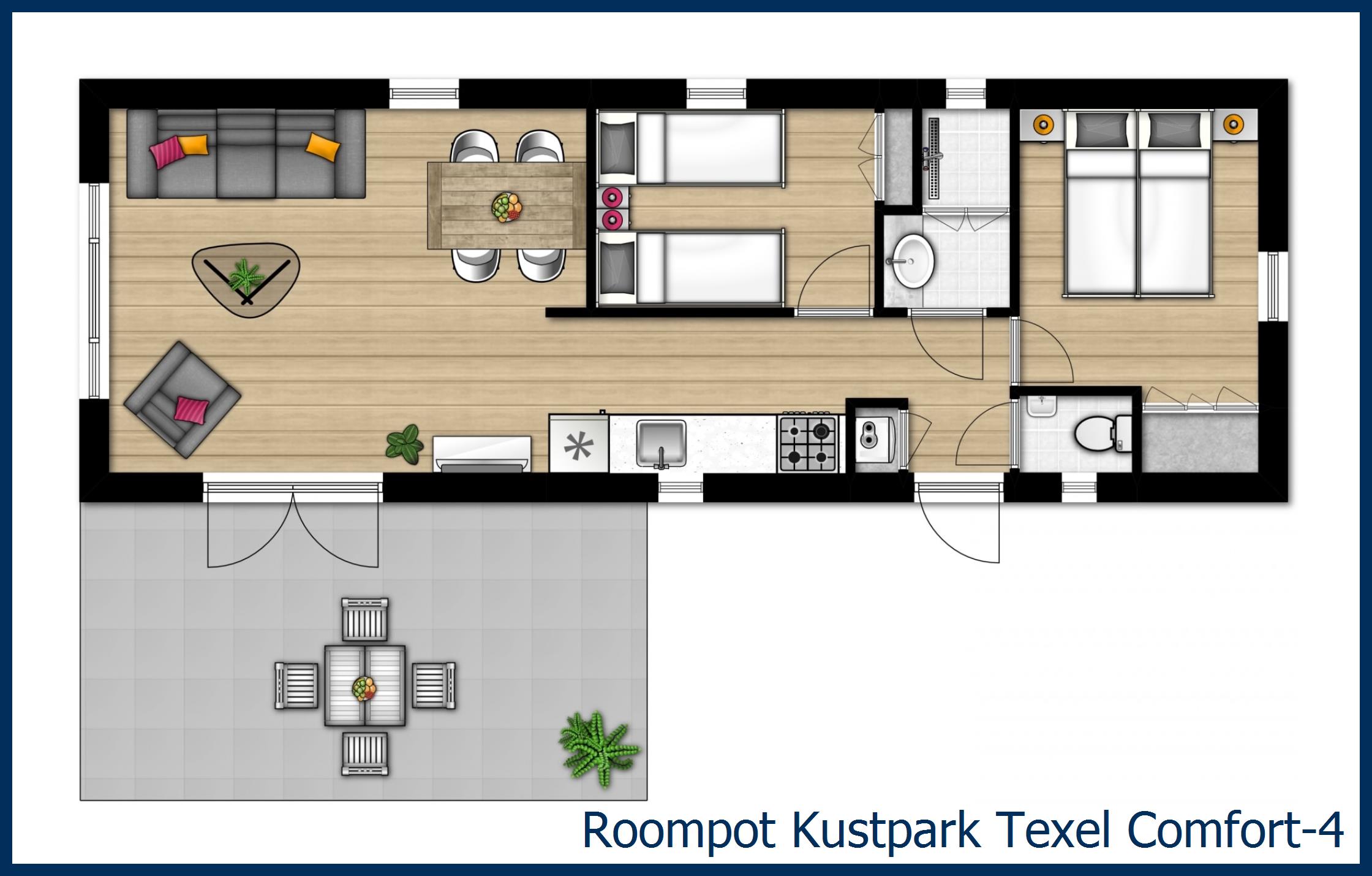 Chalet Comfort-4 at Kustpark Texel