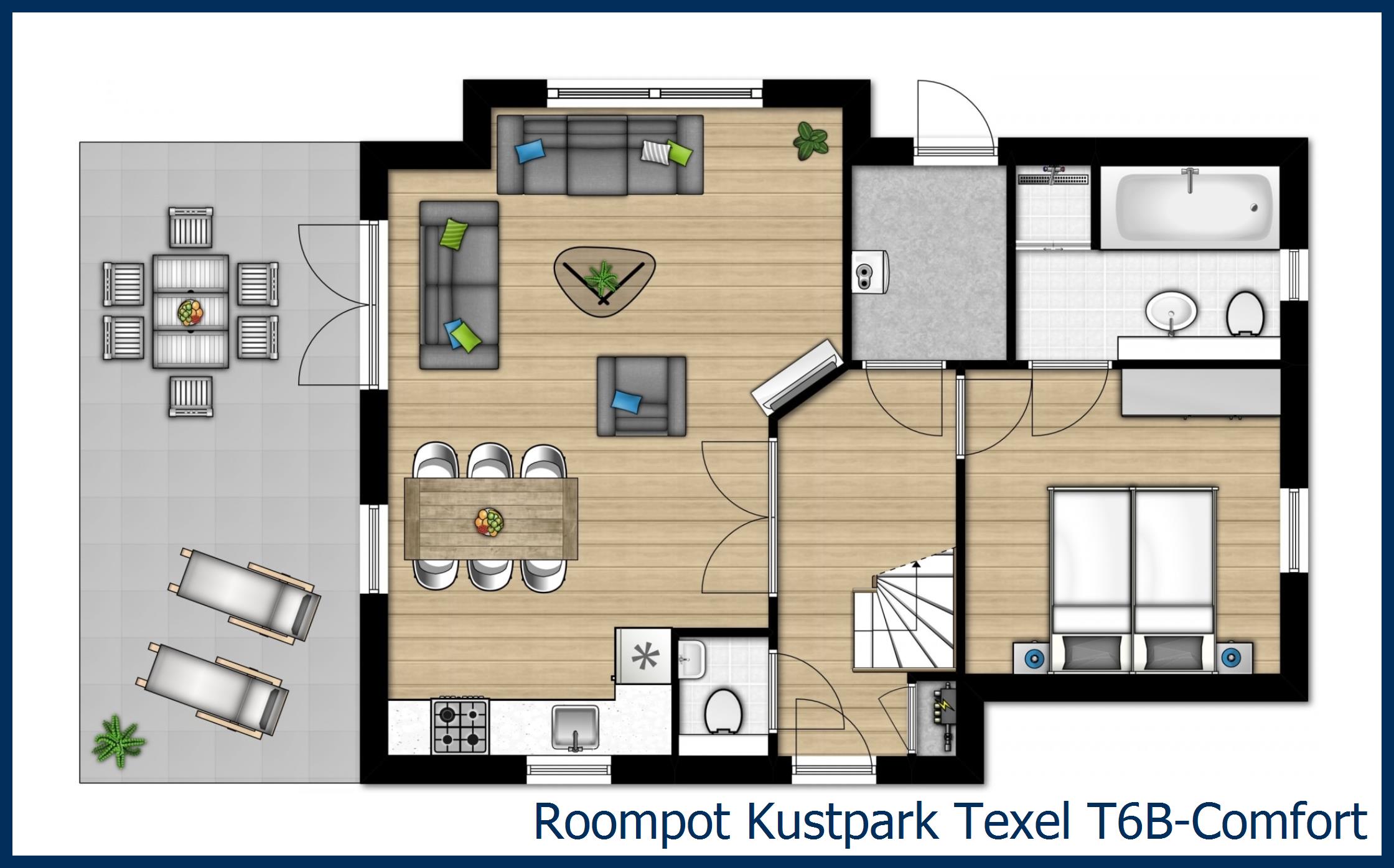 Bungalow T6B-Comfort at Kustpark Texel