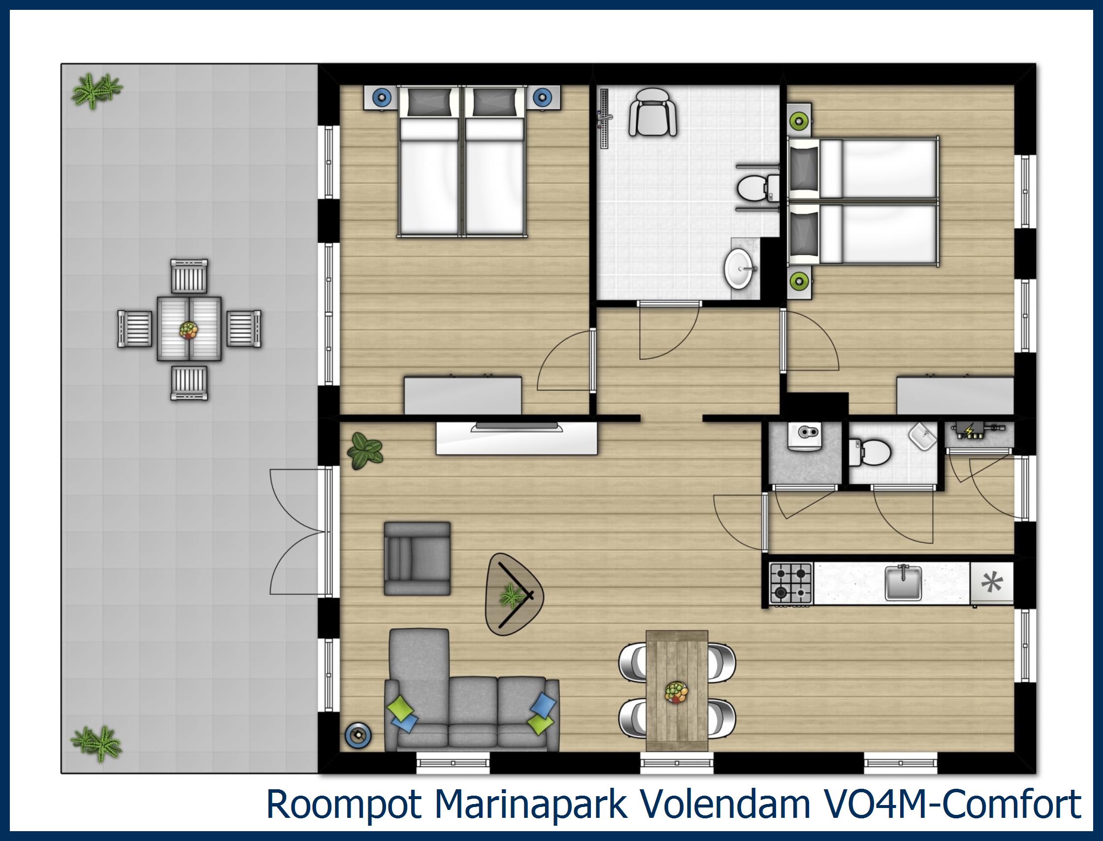 Bungalow VO4M-Comfort at Marinapark Volendam