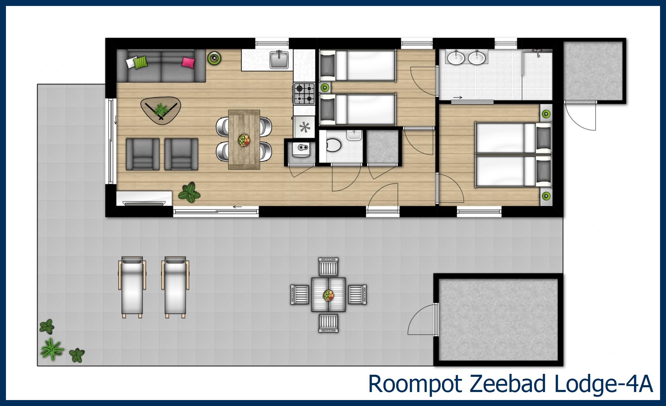 Lodge Lodge-4A at Zeebad