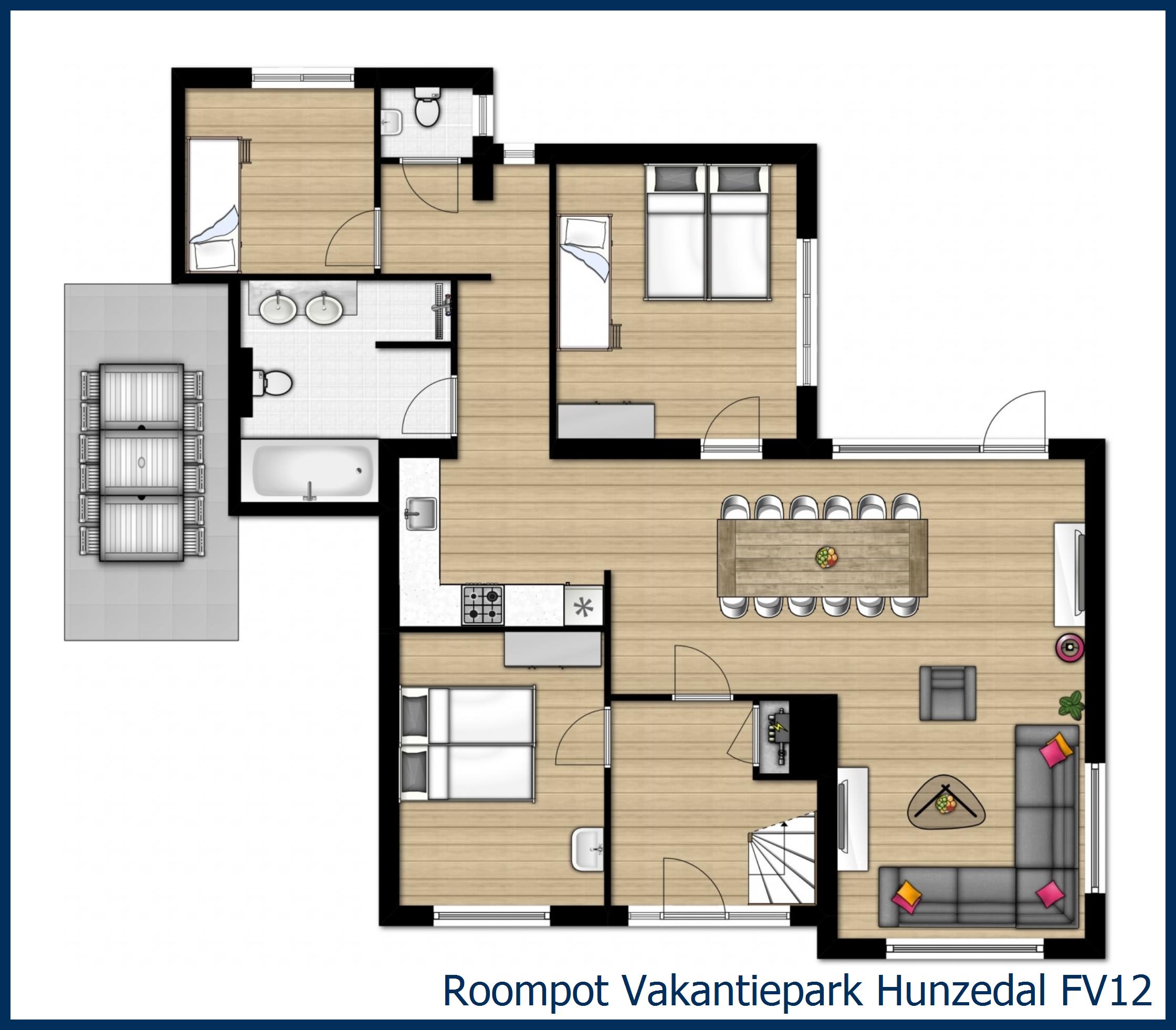 Bungalow FV12 at Hunzedal
