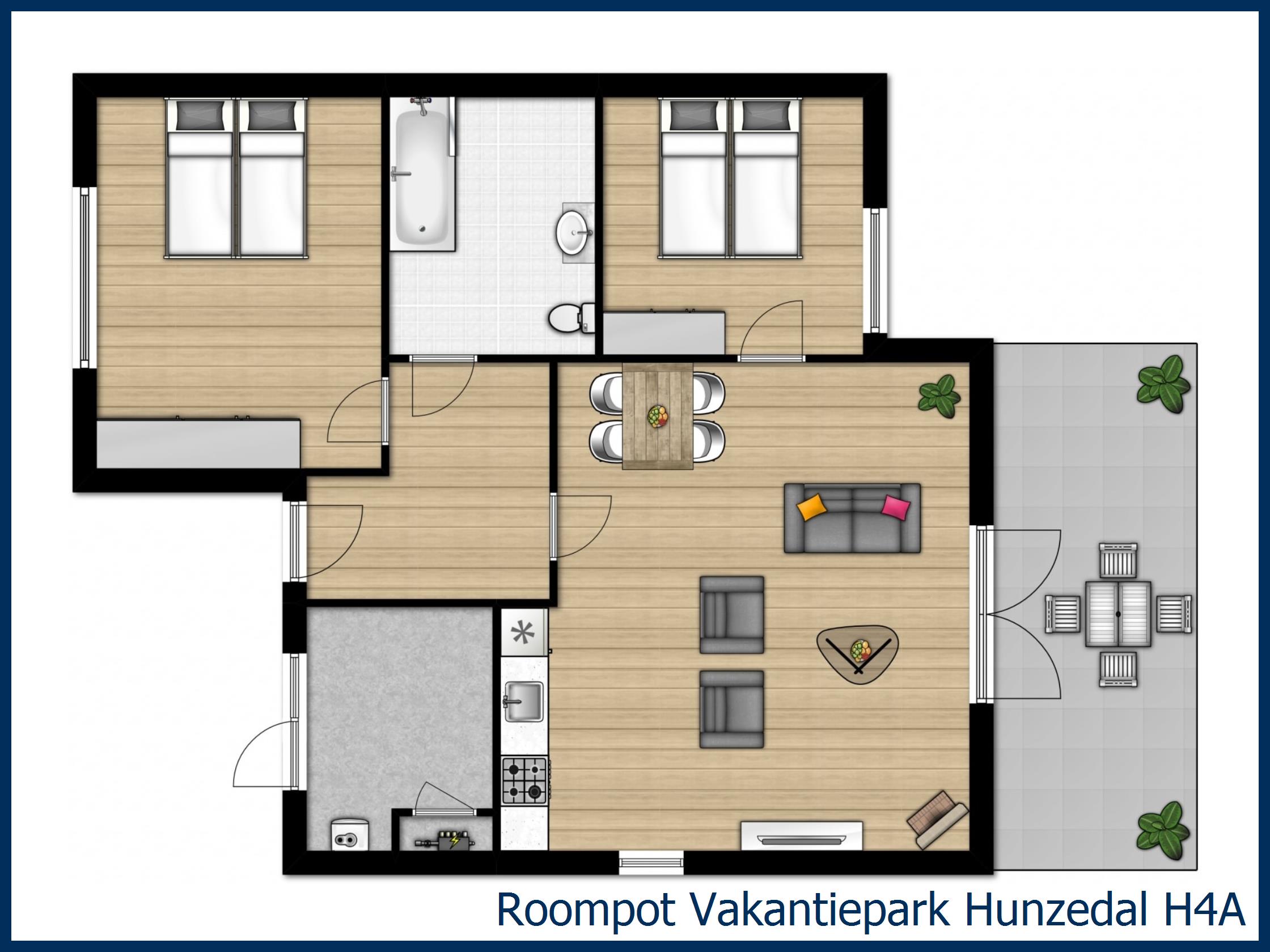 Bungalow H4A at Hunzedal