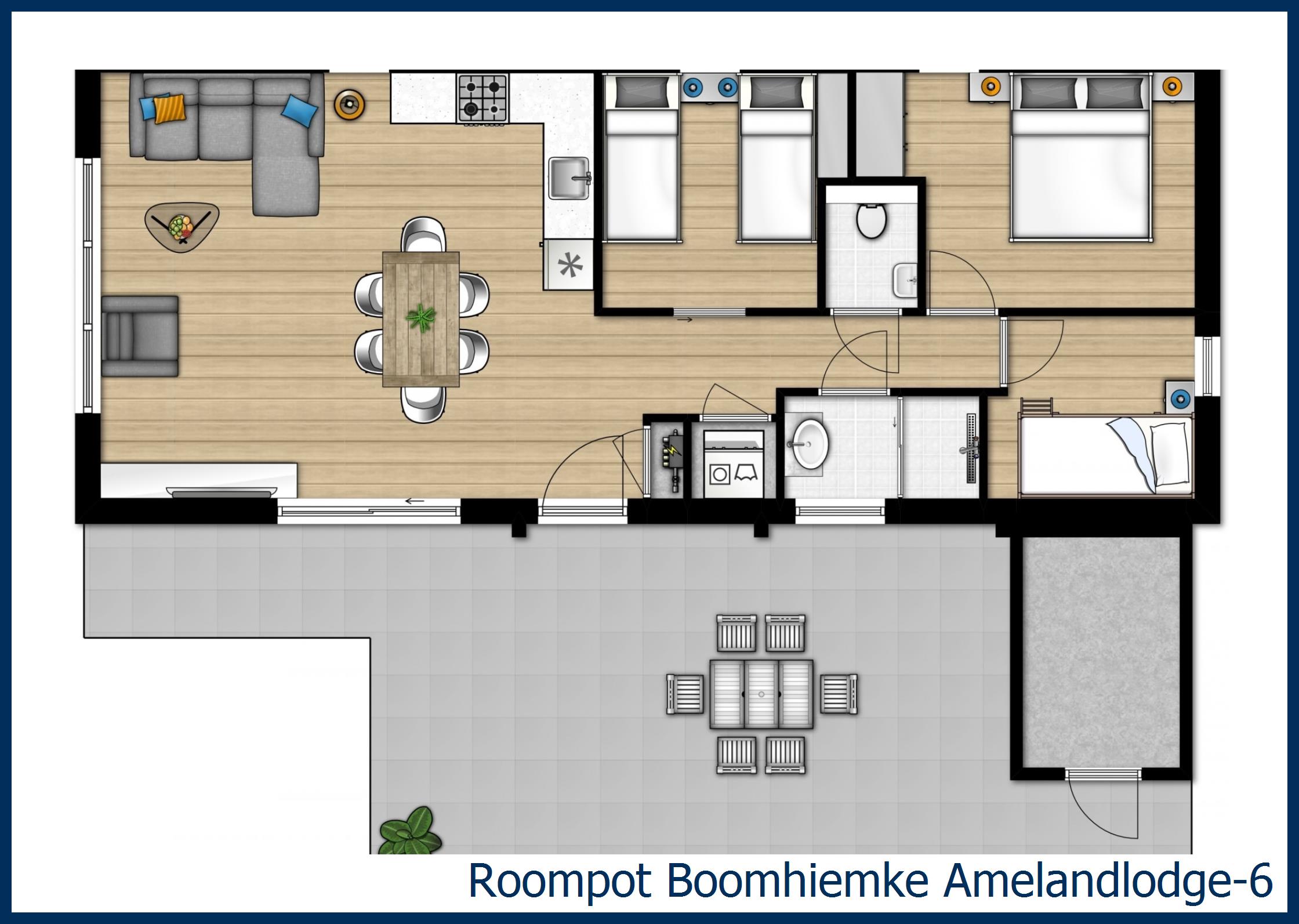 Lodge Amelandlodge-6 at Boomhiemke