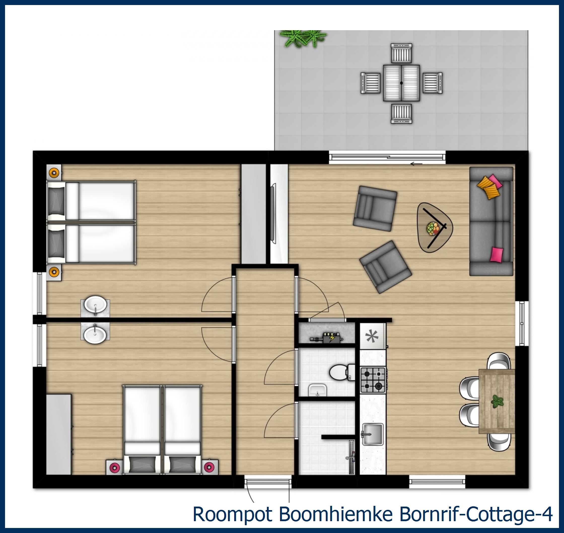 Bungalow Bornrif--4 at Boomhiemke