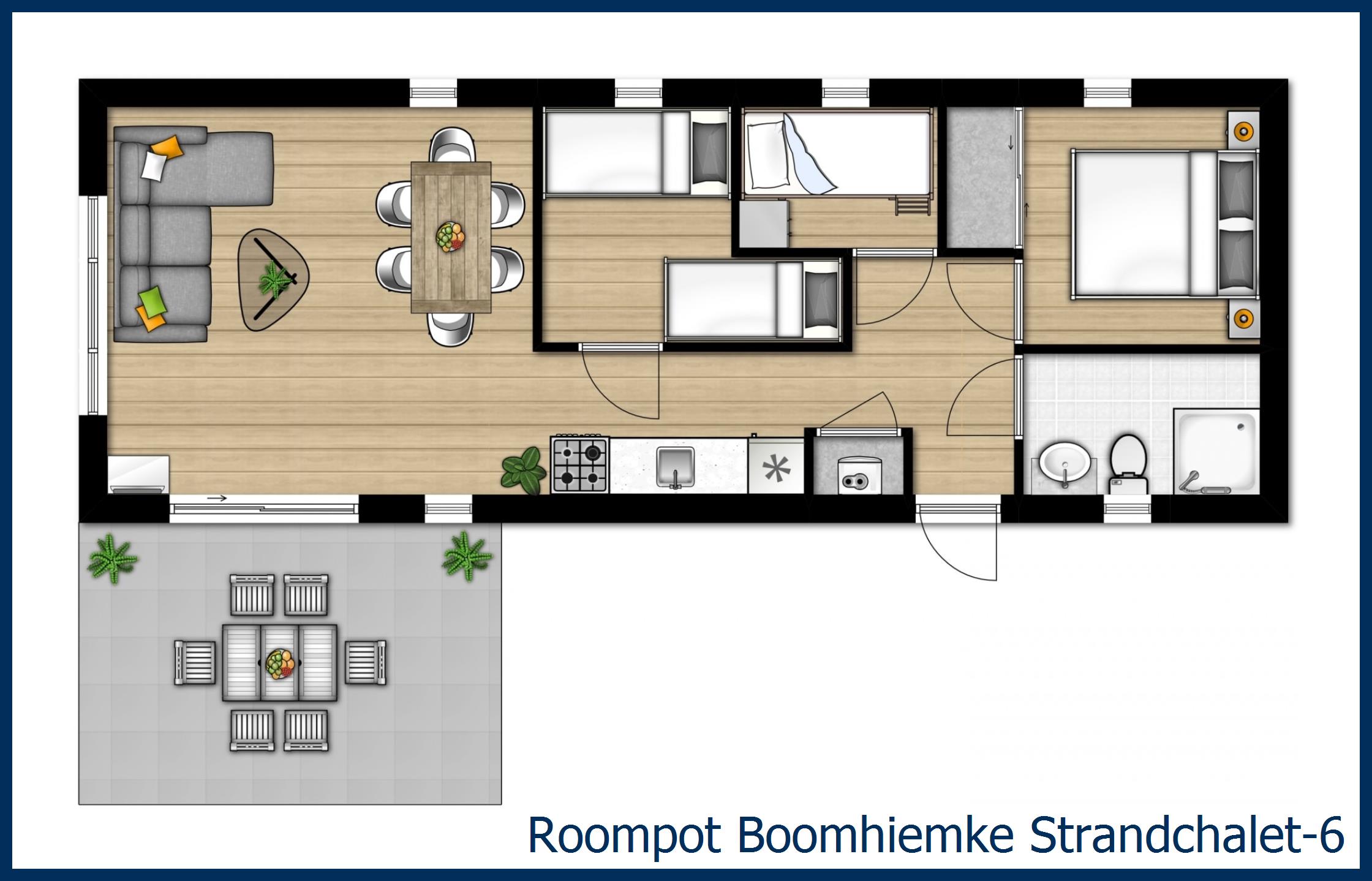 Chalet Strand-6 at Boomhiemke