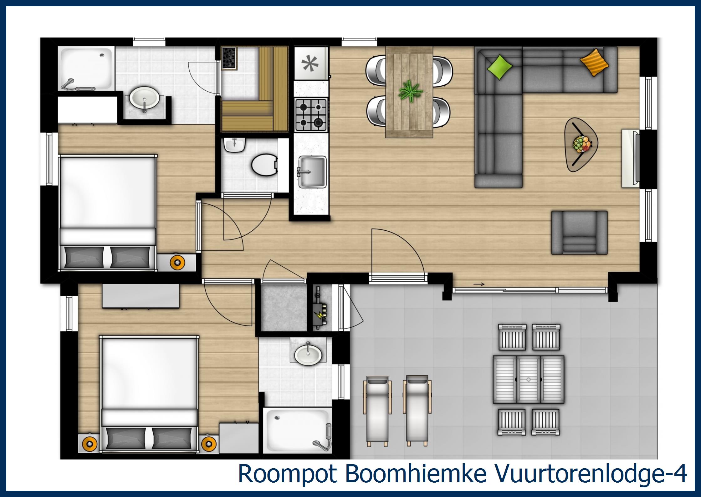 Lodge Vuurtorenlodge-4 at Boomhiemke