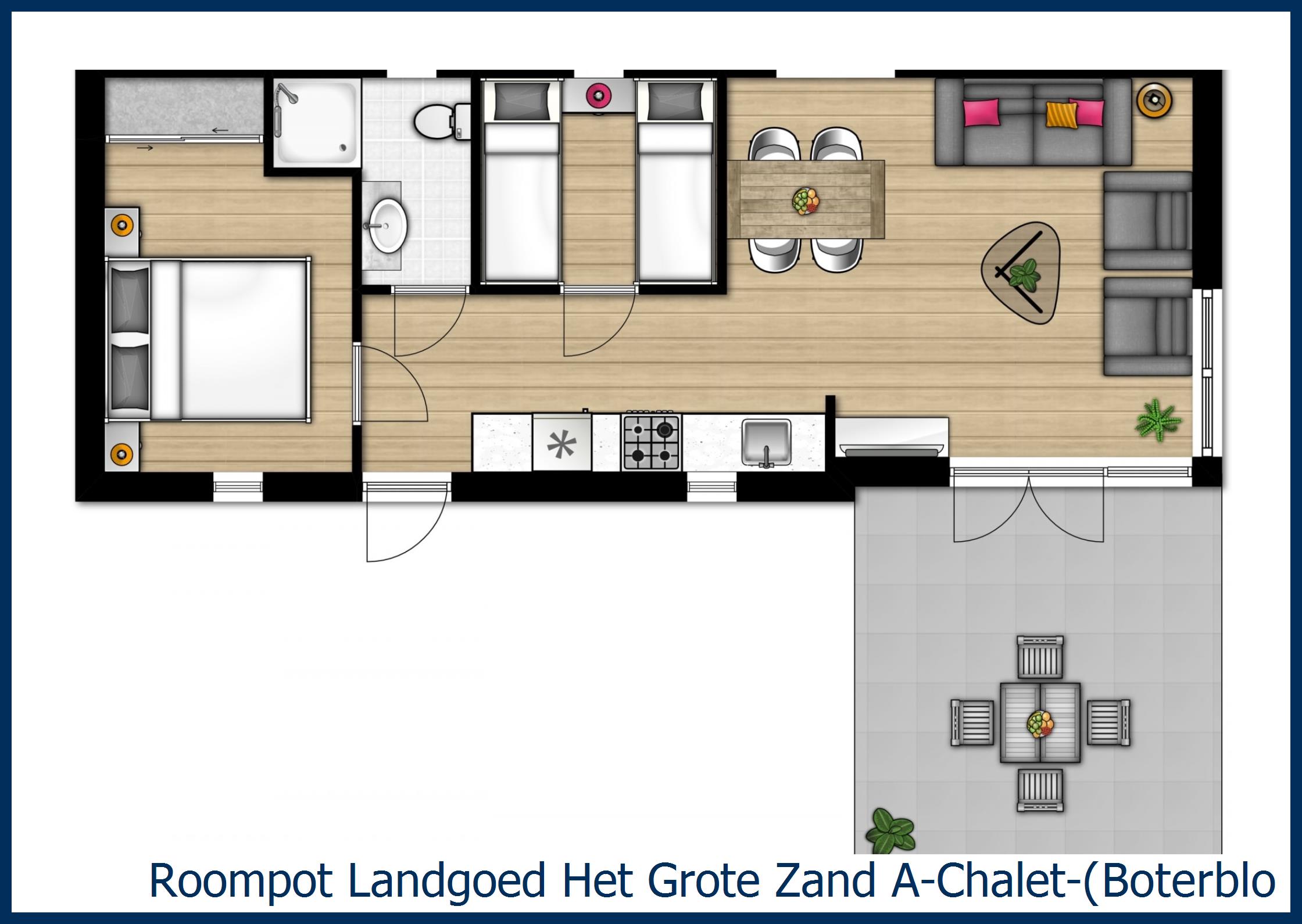 Chalet A--(Boterbloem)-4 at Het Grote Zand