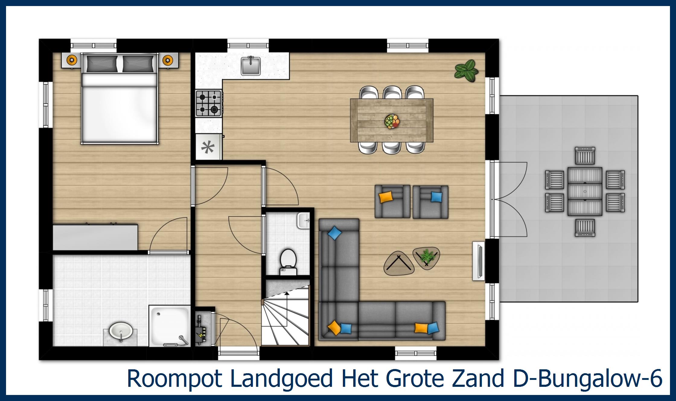Bungalow D--6 at Het Grote Zand