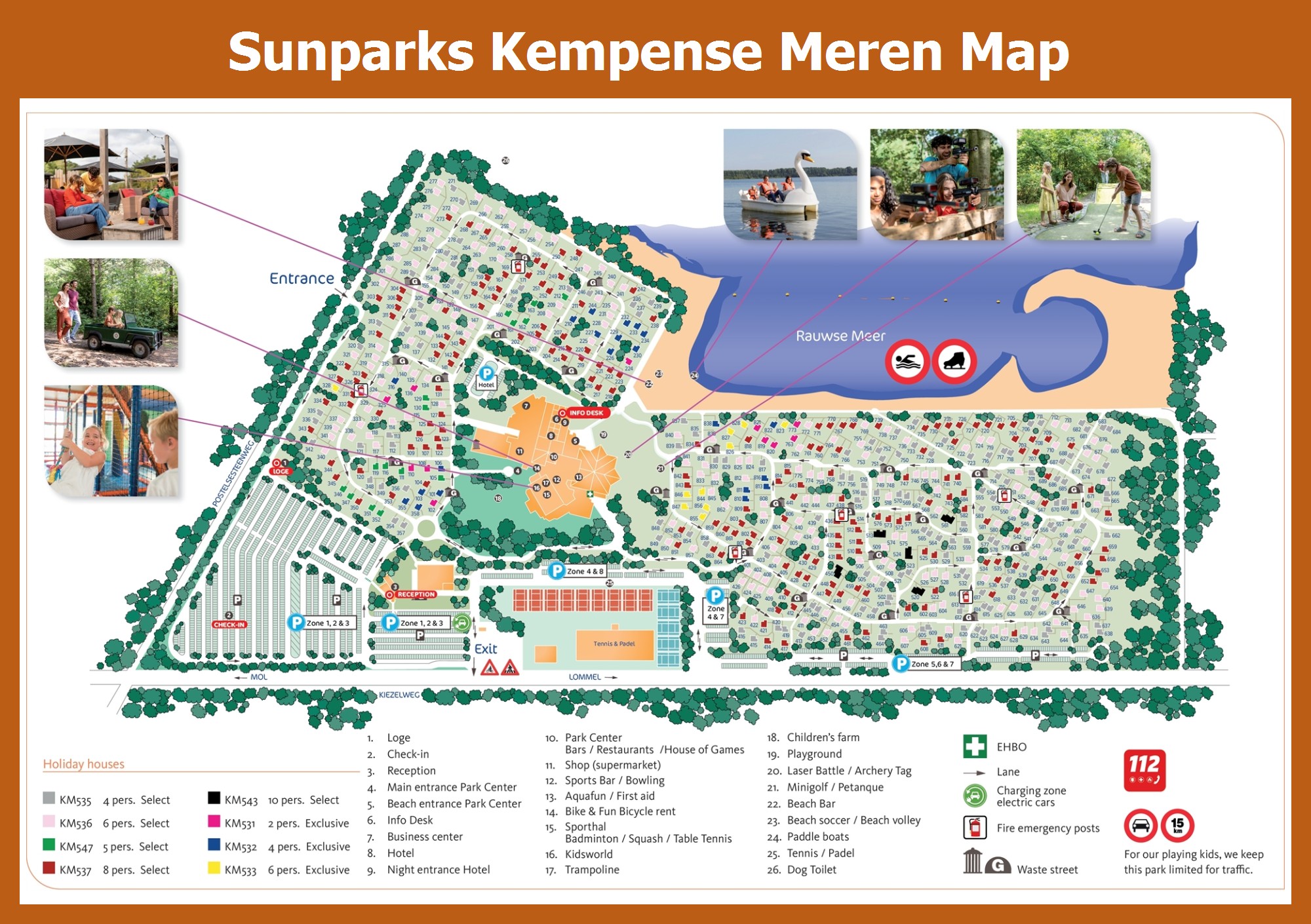 Map Sunparks Kempense Meren